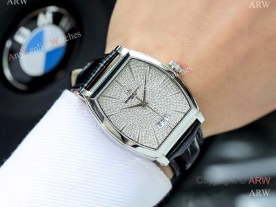 Swiss Quality Copy Vacheron Constantin Malte SS Diamond Dial Watch